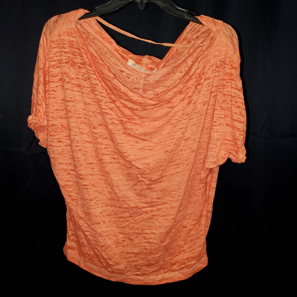 We The Free Coral Short Sleeve Top